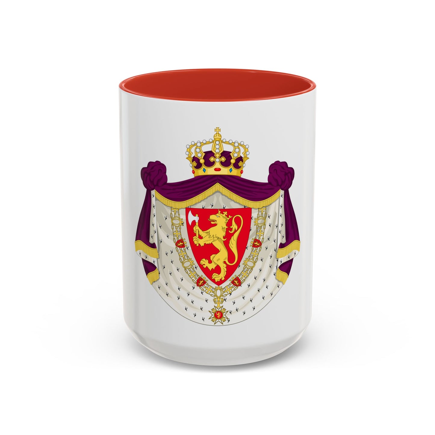 Greater royal coat of arms of Norway - Accent Coffee Mug