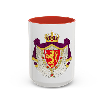 Greater royal coat of arms of Norway - Accent Coffee Mug