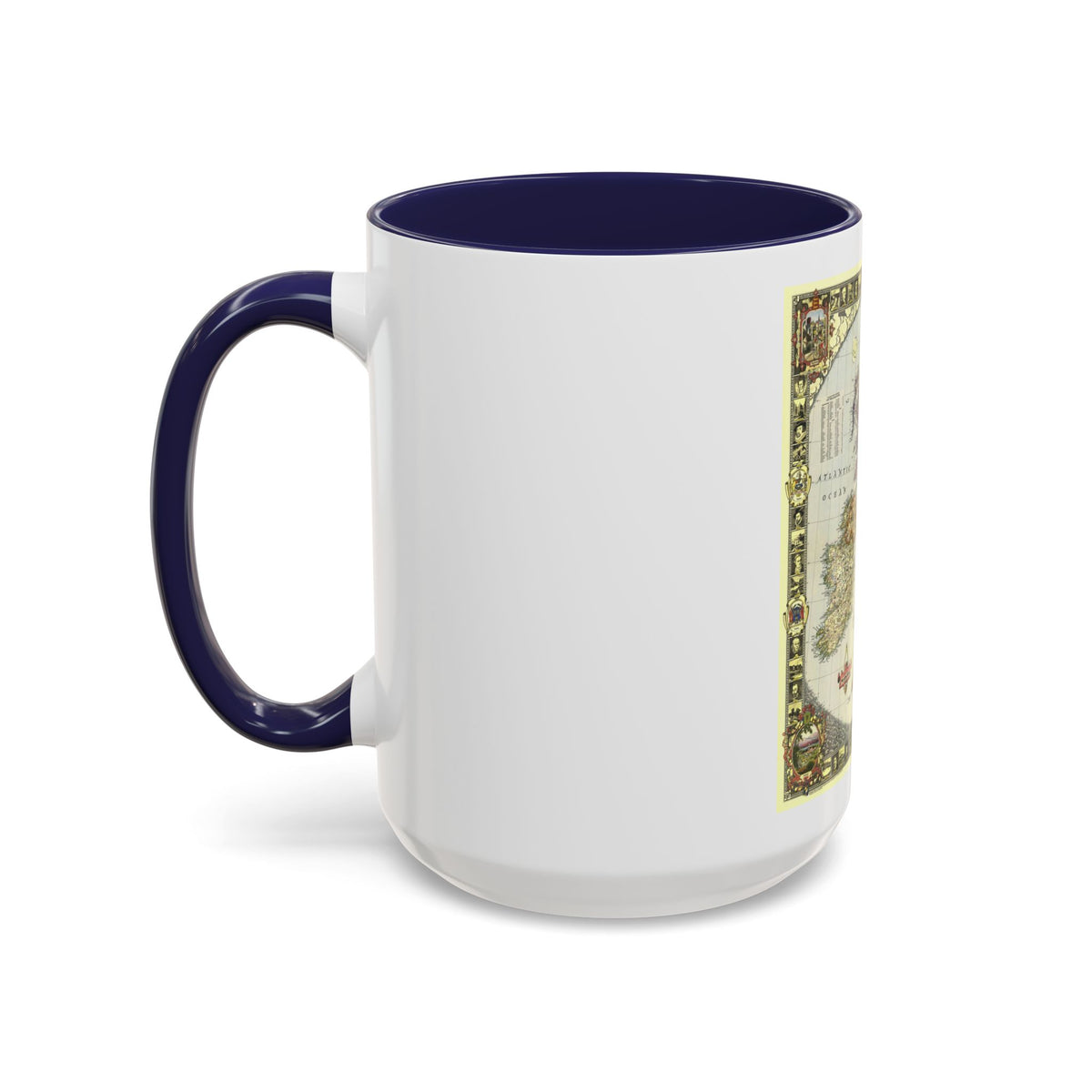 British Isles (1949) (Map) Accent Coffee Mug