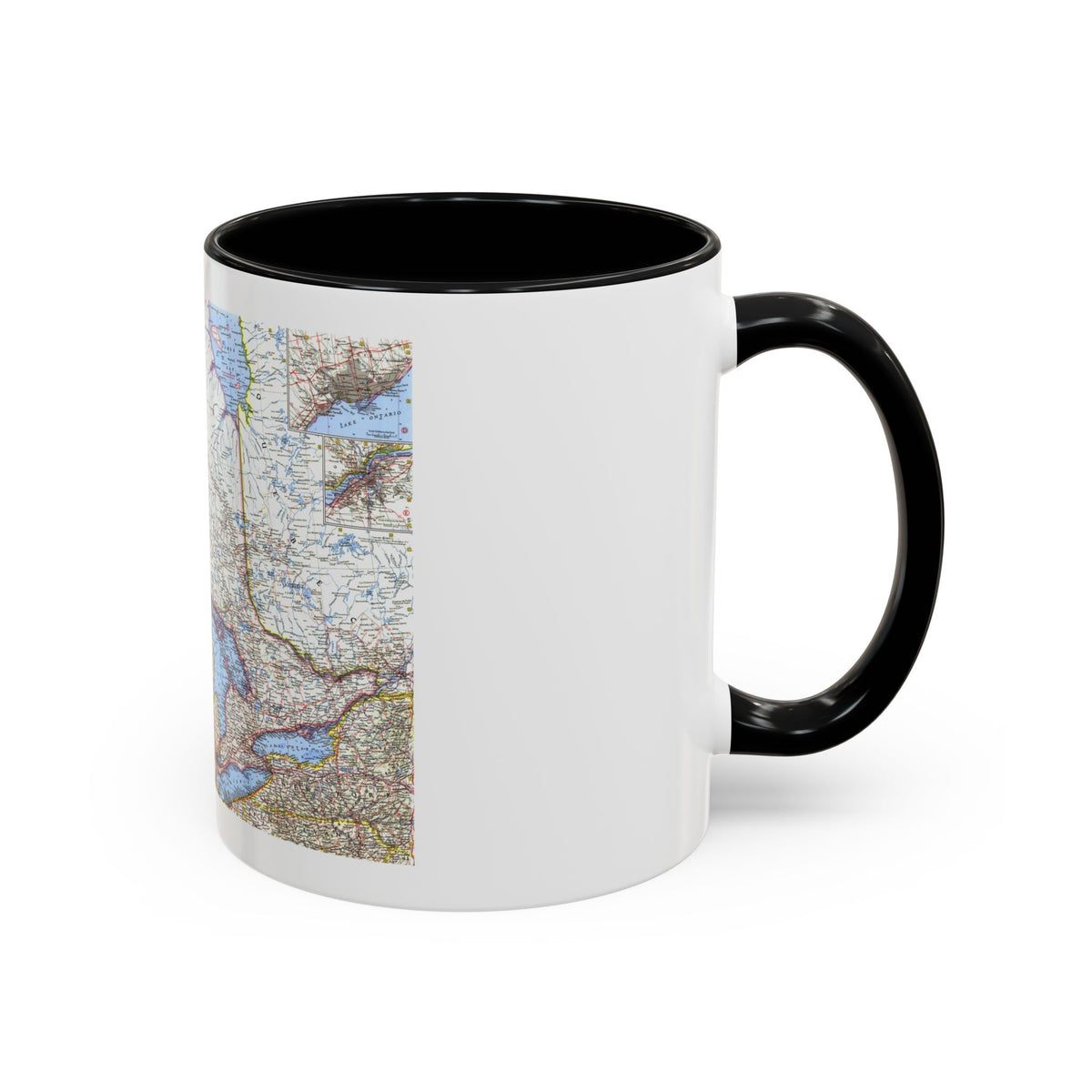 Canada - Central (1963) (Map) Accent Coffee Mug