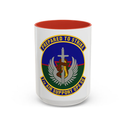 7th Air Support Operations Squadron (U.S. Air Force) Accent Coffee Mug