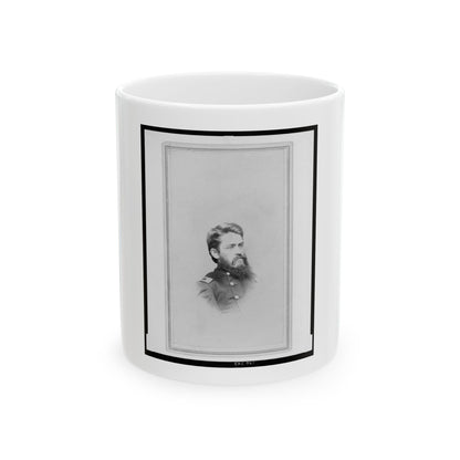B. F. Sceva, Lt. Col., 10th N.Y. Cavalry Regiment, Head-And-Shoulders Portrait, Facing Right (U.S. Civil War) White Coffee Mug