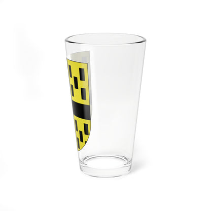 Grandfontaine-coat of arms (Switzerland) (Coat of Arms) Pint Glass 16oz