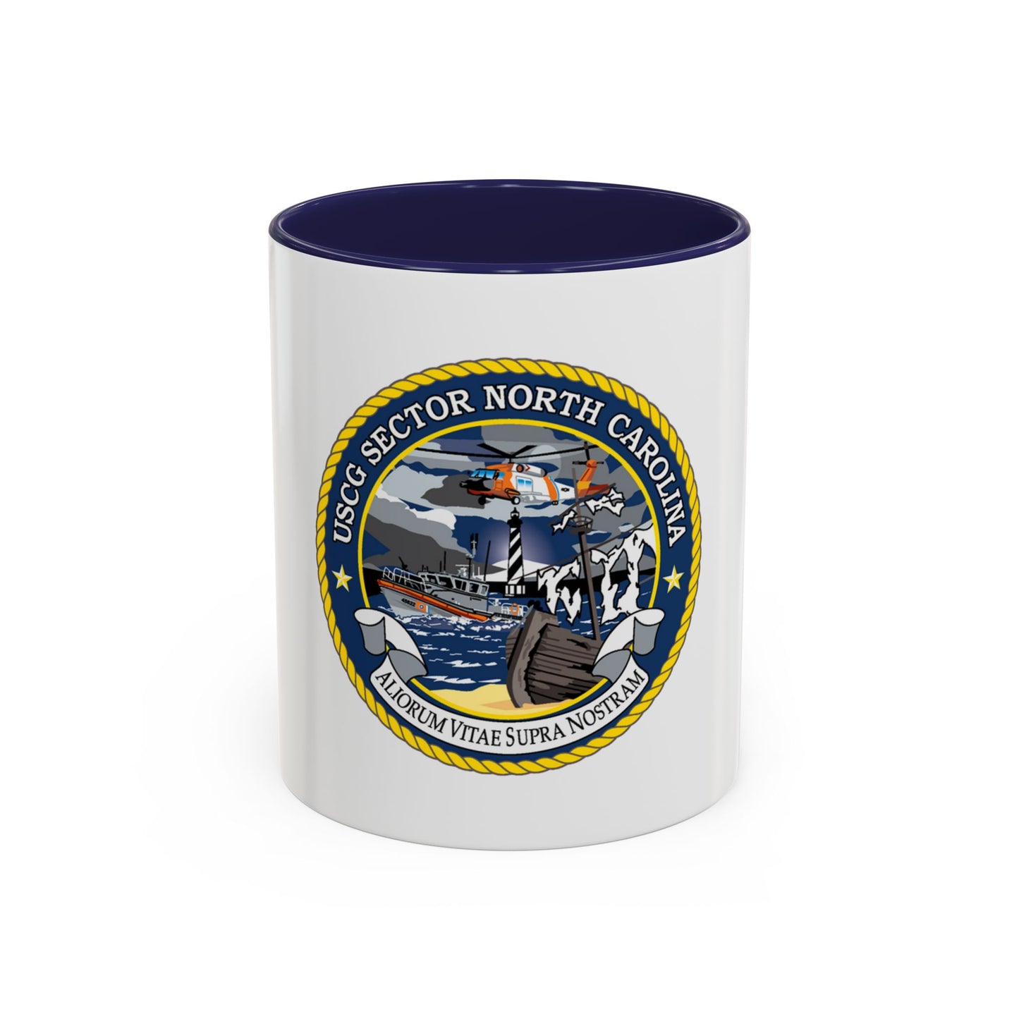 USCG Secctor North Carolina (U.S. Coast Guard) Accent Coffee Mug