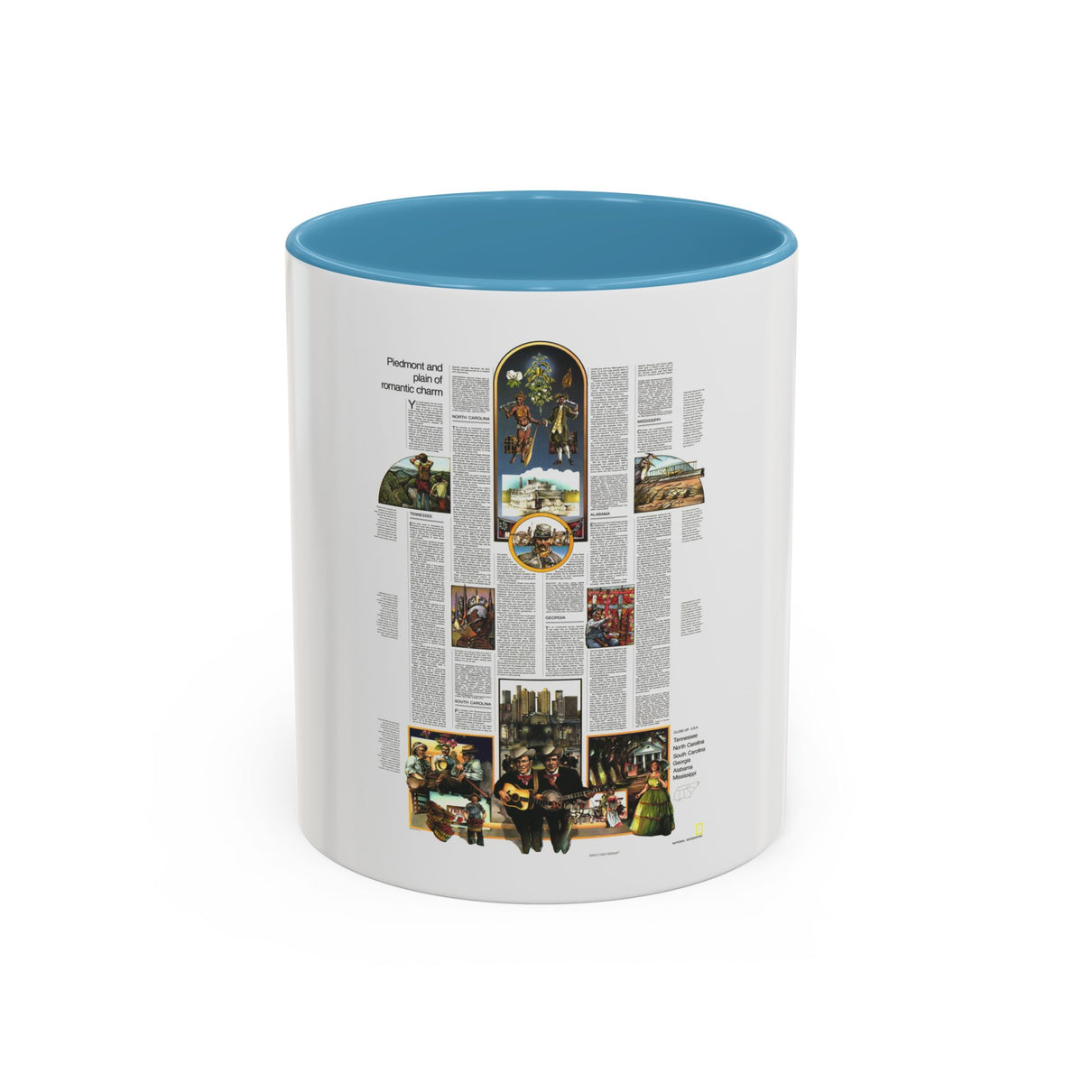 USA - Southeast 2 (1975) (Map) Accent Coffee Mug