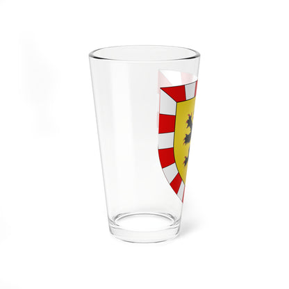Wappen Burggrafen von Nürnberg Haus Raas (Denmark) (Coat of Arms) Pint Glass 16oz