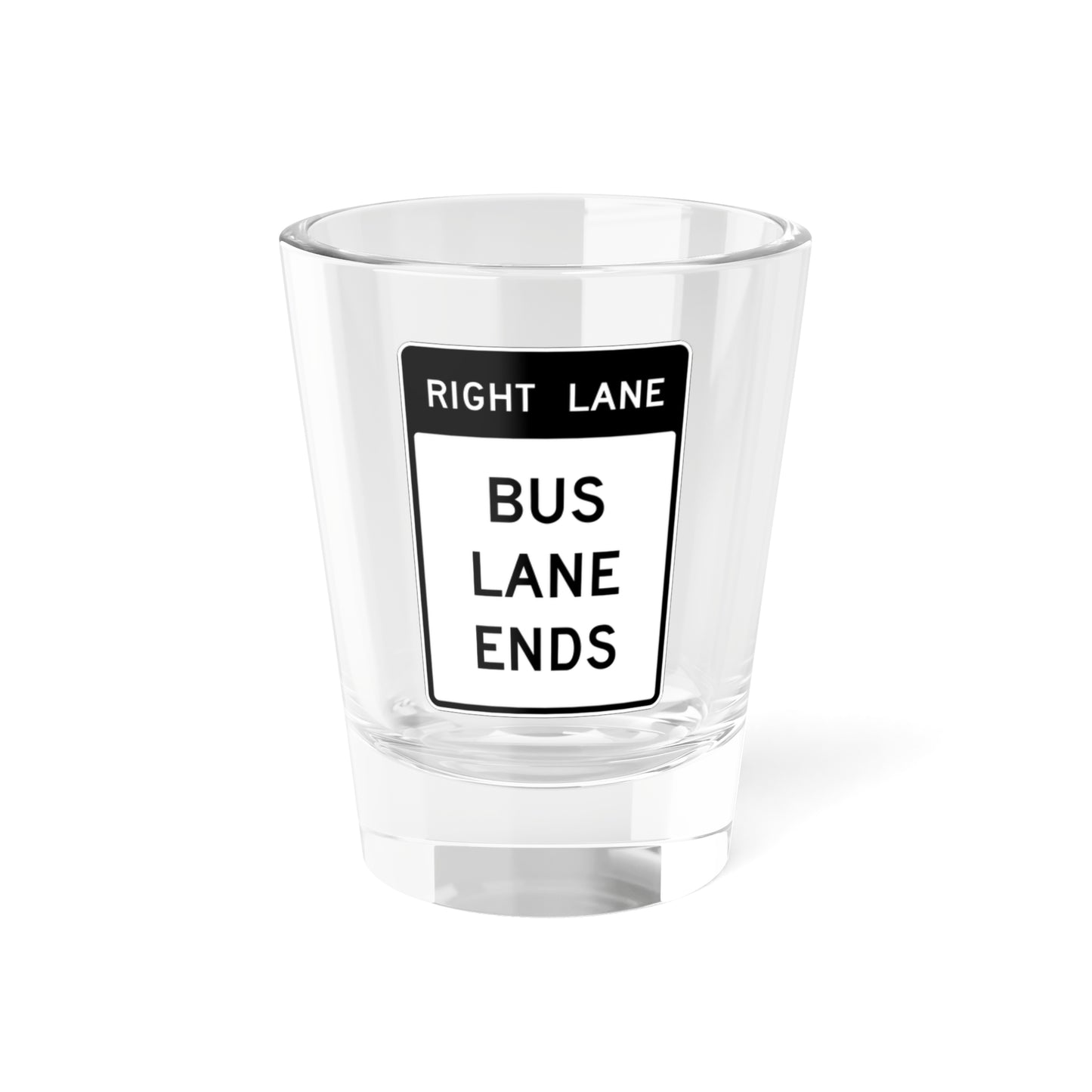 MUTCD-CA SR60-7 (California) (Road Sign) Shot Glass 1.5oz