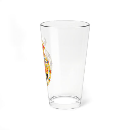 Escudo de armas de Carlos III Toison (Spain) (Coat of Arms) Pint Glass 16oz