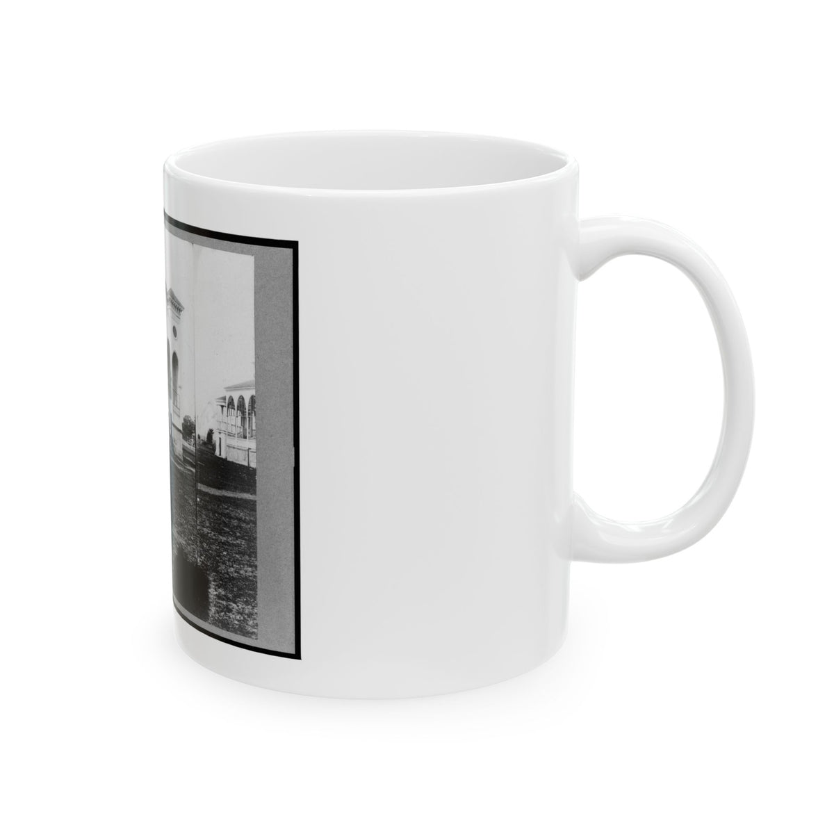 Club House Race Course, Where Federal Officers Were Confined, Charleston, S.C., April 1865 (U.S. Civil War) White Coffee Mug