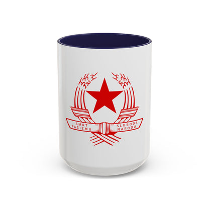 Emblem of the State Anti-fascist Council for the National Liberation of Croatia - Accent Coffee Mug