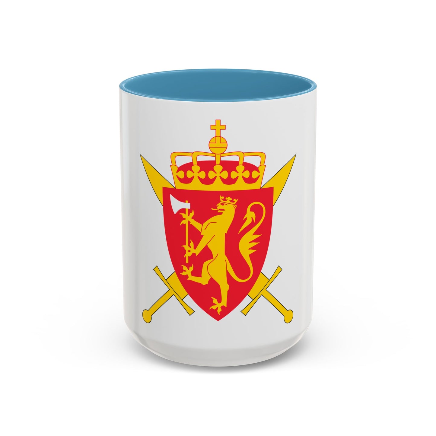 Coat of arms of the Norwegian Armed Forces - Accent Coffee Mug