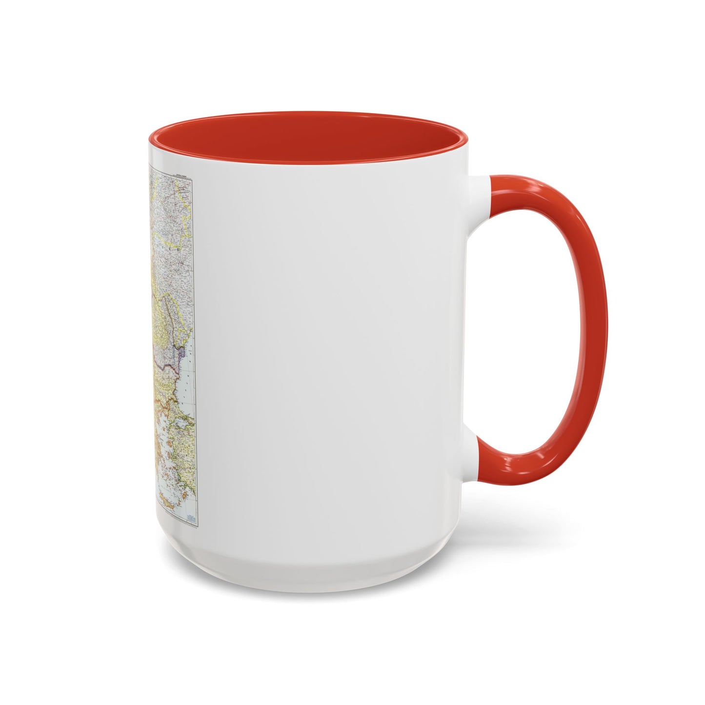 Europe - Central & the Balkan States (1951) (Map) Accent Coffee Mug