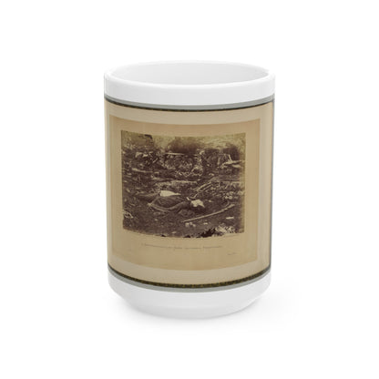 A Sharpshooter's Last Sleep, Gettysburg, Pennsylvania (U.S. Civil War) White Coffee Mug