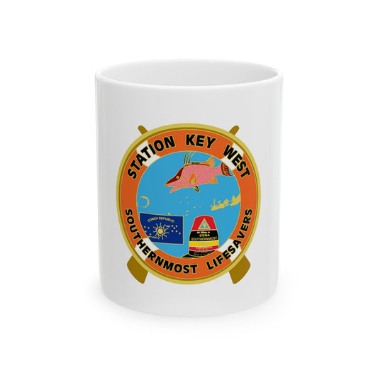 CG Station Key West (U.S. Coast Guard) White Coffee Mug