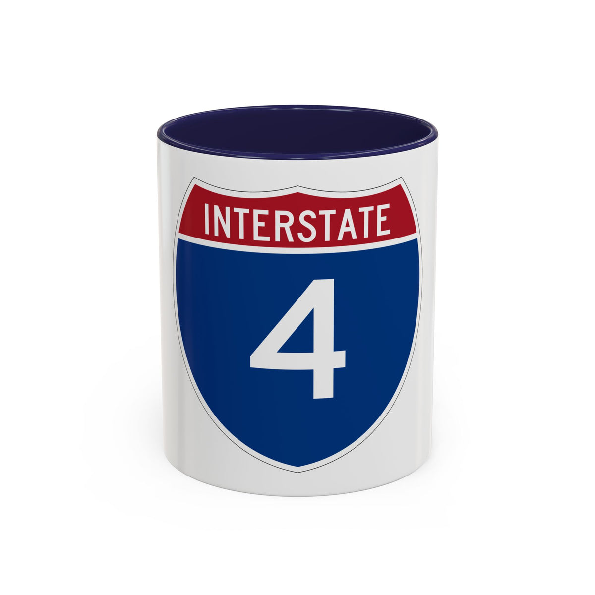 Interstate 4 (U.S. Highways) Accent Coffee Mug