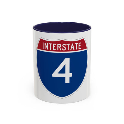 Interstate 4 (U.S. Highways) Accent Coffee Mug