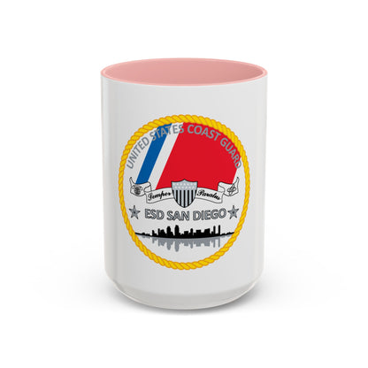 USCG ESD San Diego (U.S. Coast Guard) Accent Coffee Mug