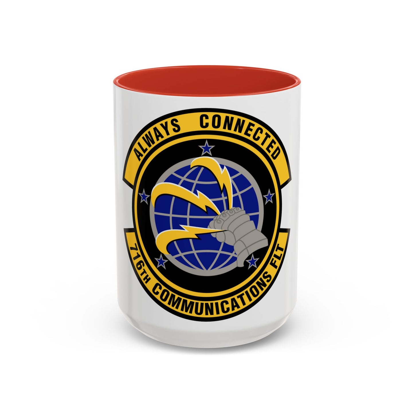 716th Communications Flight (U.S. Air Force) Accent Coffee Mug