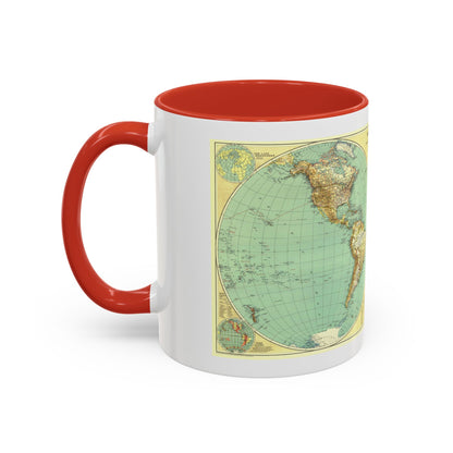 World Map (1935) (Map) Accent Coffee Mug