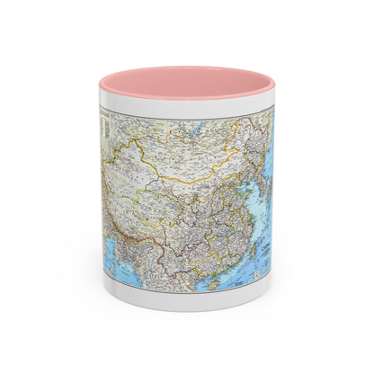 China 1 (1991) (Map) Accent Coffee Mug