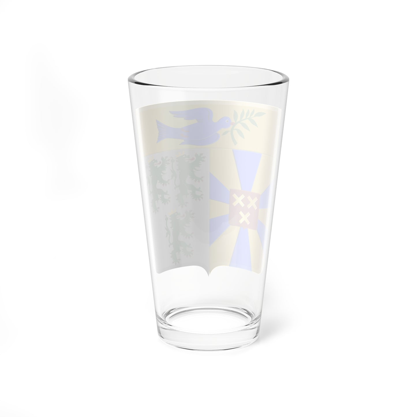 Dentergem wapen (Belgium) (Coat of Arms) Pint Glass 16oz