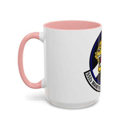 552nd Maintenance Operations Squadron (U.S. Air Force) Accent Coffee Mug