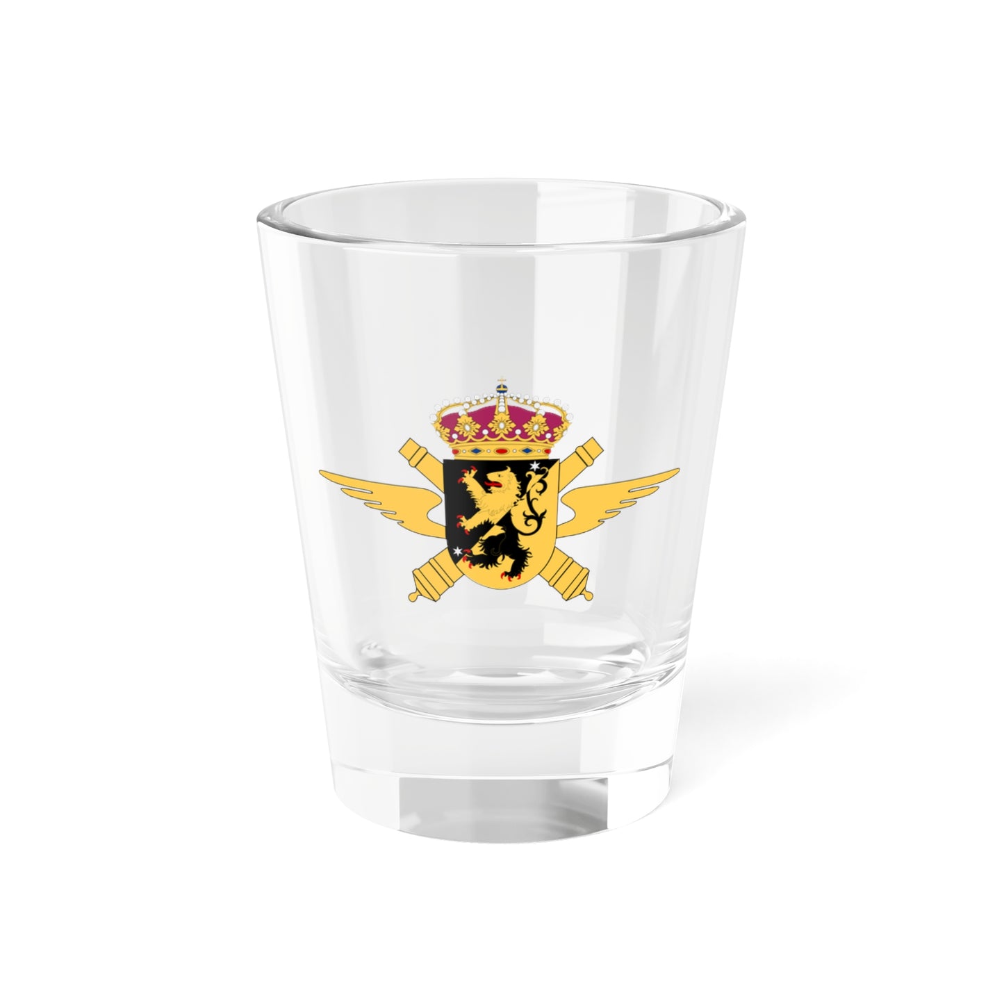 Karlsborgs luftvärnsregemente vapen (Sweden) (Coat of Arms) Shot Glass 1.5oz
