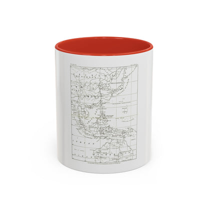Philippines, The (1900) (Map) Accent Coffee Mug
