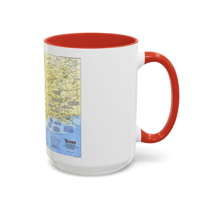 USA - Texas 1 (1986) (Map) Accent Coffee Mug