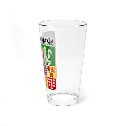 Ecaussinnes wapen (Belgium) (Coat of Arms) Pint Glass 16oz