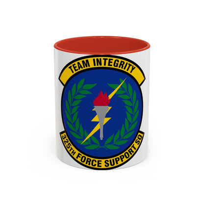 325 Force Support Squadron AETC (U.S. Air Force) Accent Coffee Mug