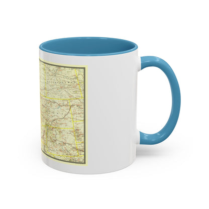 USA - Northwestern (1941) (Map) Accent Coffee Mug