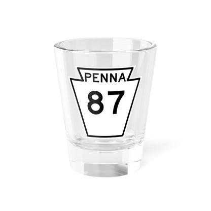 PA-87 1948 (Pennsylvania) (Road Sign) Shot Glass 1.5oz