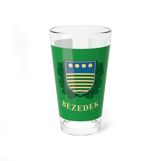 Flag of Bezedek (Hungary) Pint Glass 16oz