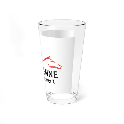 Flag of the Department of Mayenne (France) Pint Glass 16oz