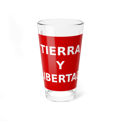 Flag of Partido Liberal Mexicano (Mexico) Pint Glass 16oz