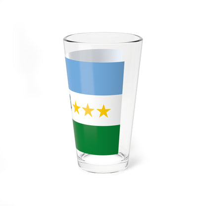 Bandera del Municipio Monagas Anzoategui (Venezuela) Pint Glass 16oz