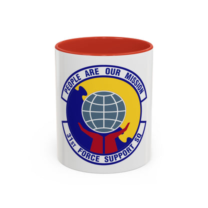 31st Force Support Squadron (U.S. Air Force) Accent Coffee Mug