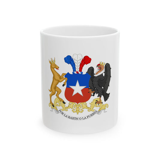 Coat of Arms of Chile - White Coffee Mug
