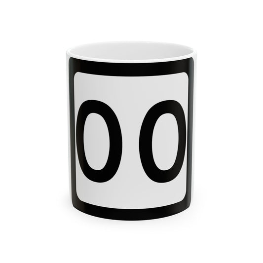 WV-00 template (Virginia) (Road Sign) White Coffee Mug-11oz-Go Mug Yourself