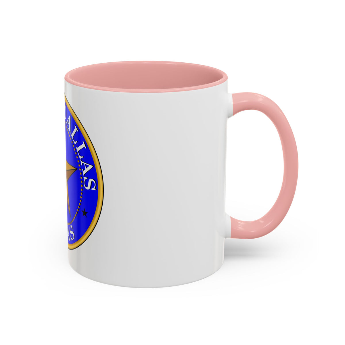 Seal of Dallas - Accent Coffee Mug