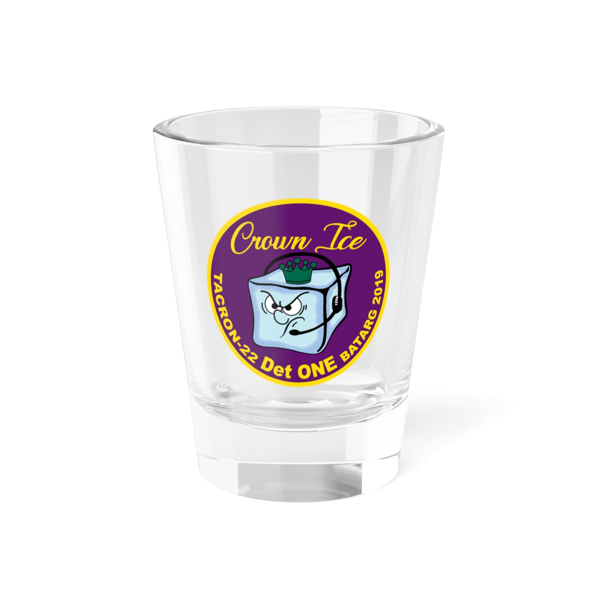 TACRON 22 Det ONE Crown Ice (U.S. Navy) Shot Glass 1.5oz-1.5oz-Go Mug Yourself