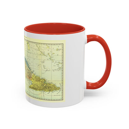 Central America - Cuba (1906) (Map) Accent Coffee Mug