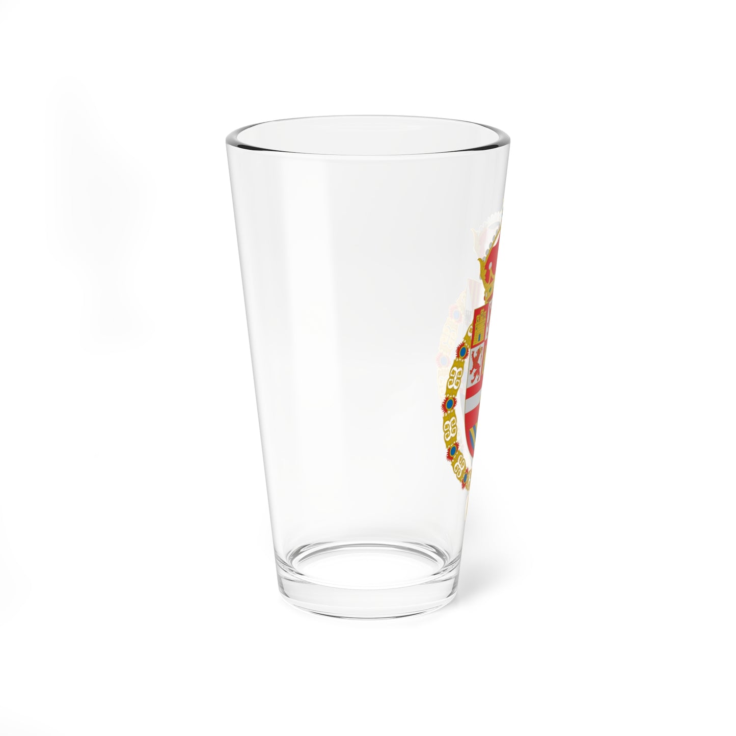 Escudo de Armas de Felipe II a Carlos II (Spain) (Coat of Arms) Pint Glass 16oz