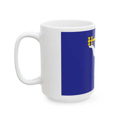 Flag of Norilsk Krasnoyarsk Krai Russia - White Coffee Mug-Go Mug Yourself