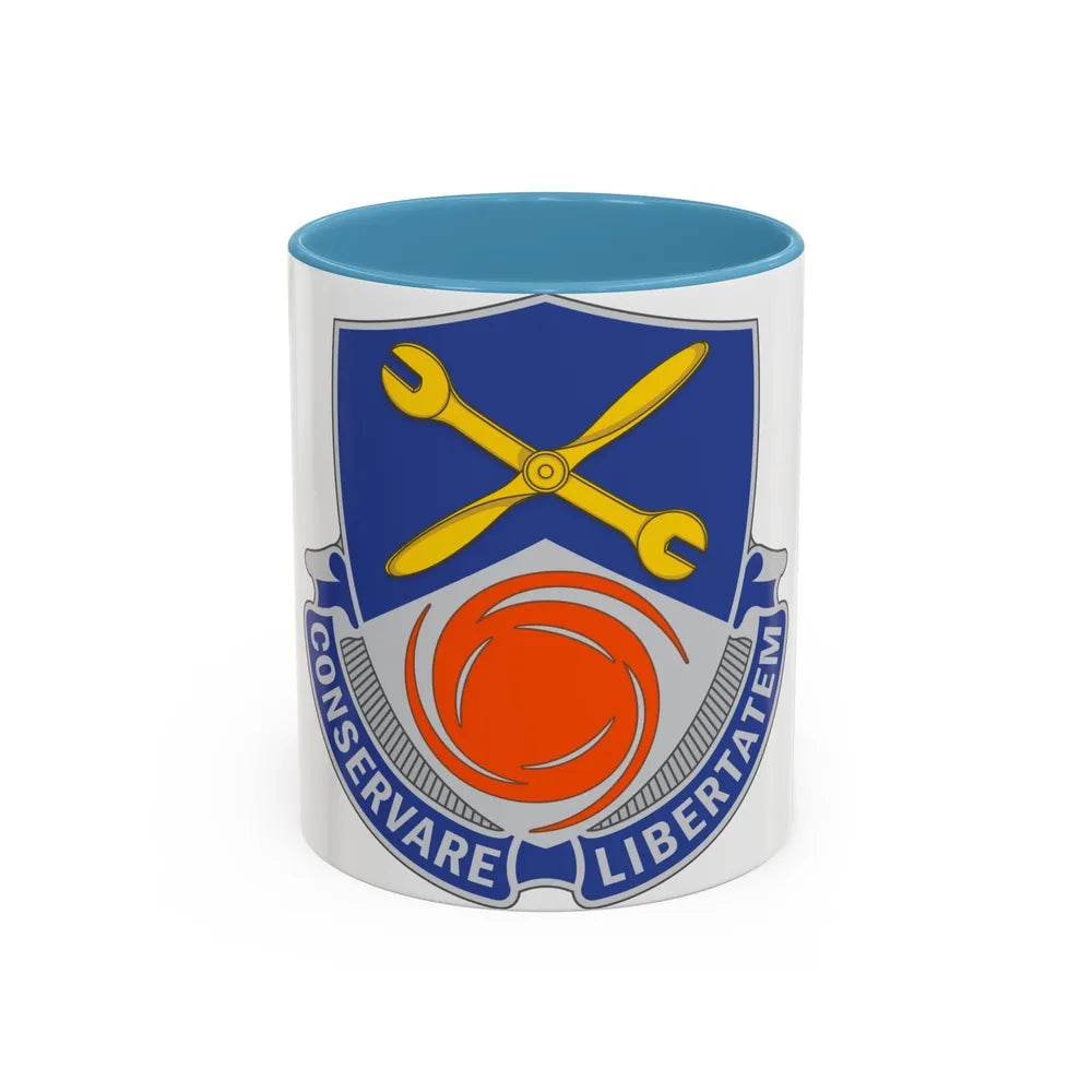 1108 Aviation Group (U.S. Army) Accent Coffee Mug-11oz-Light Blue-Go Mug Yourself