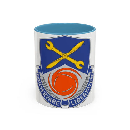 1108 Aviation Group (U.S. Army) Accent Coffee Mug-11oz-Light Blue-Go Mug Yourself