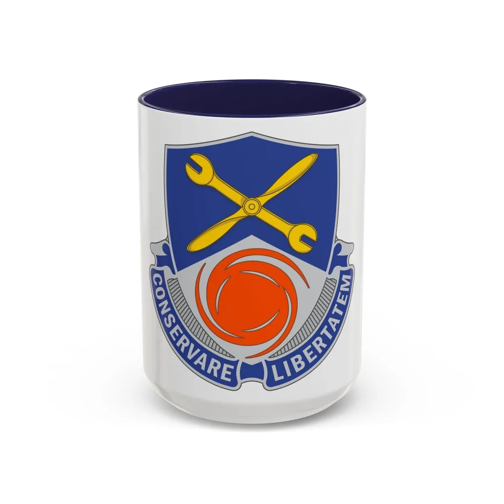 1108 Aviation Group (U.S. Army) Accent Coffee Mug-15oz-Navy-Go Mug Yourself