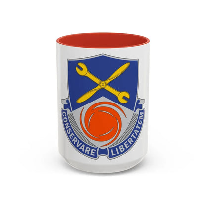 1108 Aviation Group (U.S. Army) Accent Coffee Mug-15oz-Red-Go Mug Yourself