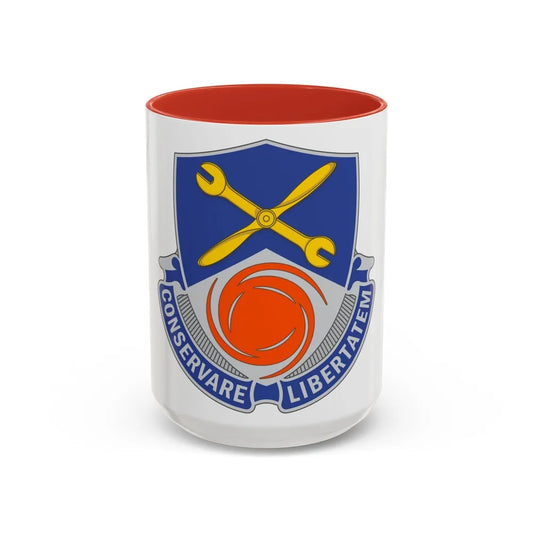 1108 Aviation Group (U.S. Army) Accent Coffee Mug-15oz-Red-Go Mug Yourself